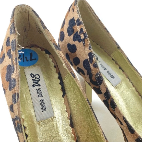 Steve Madden Pumps Leopard Print Open Toe 7.5 - Picture 7 of 8